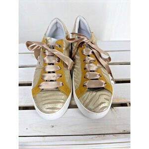 Casta Vaddia Multicolor Metallic Ribbon Sneakers Patterned Fashion Shoes EU 37